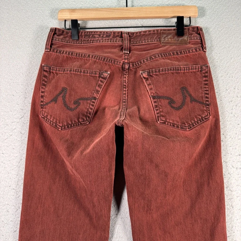 Adriano Goldschmied The‎ Teddy Boy Jeans Womens 28 Red Dark Wash Straight Denim